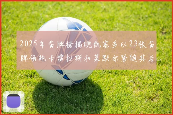 2025年黄牌榜揭晓凯塞多以23张黄牌领跑卡雷拉斯和莱默尔紧随其后